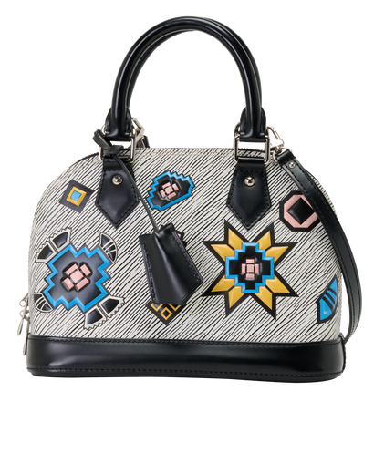 Azteque Alma BB, &pound;1,100, Handbags, Black/White, Leather, Front view